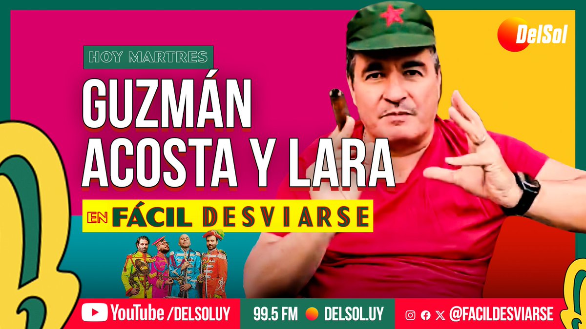 HOY → Guzmán Acosta y Lara 📲 youtube.com/delsoluy 📻 99.5 FM