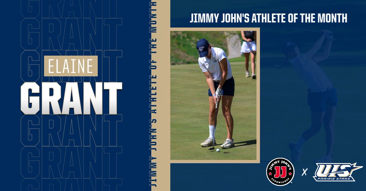 Elaine Grant from @UISGolf has been selected as the Jimmy John's Athlete of the Month for April! #WeAreStars | ow.ly/qkST50RsRmr