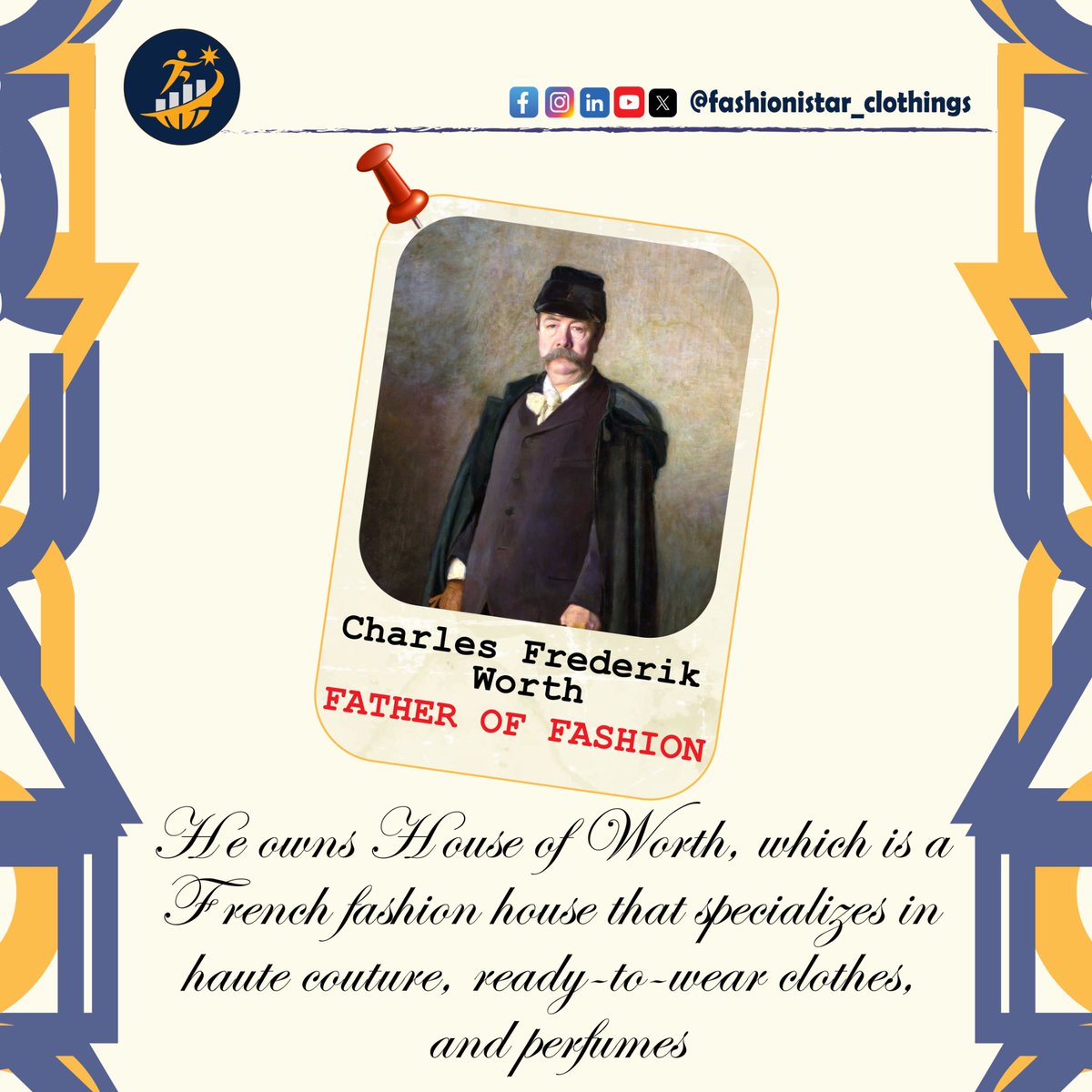 The father of fashion...... #fashionhistory #doyouknow #facts #viralpost
