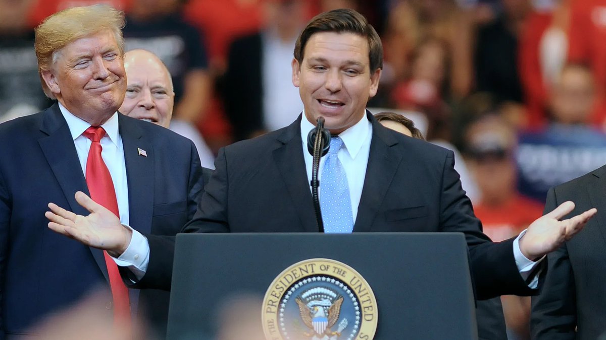 🚨BREAKING: President Donald Trump and Florida Gov. Ron DeSantis allegedly met privately this morning in Miami. Would you support DeSantis as Trump’s VP?