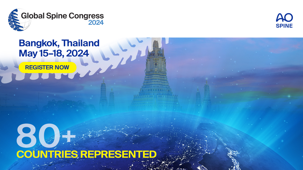 🌍#GSCBangkok is more than a leading academic spine meeting. With participants from all corners of the globe, it is a an international event that embodies diversity, collaboration, and innovation in spine care. Register today: brnw.ch/21wJkBP #spinesurgery #spine