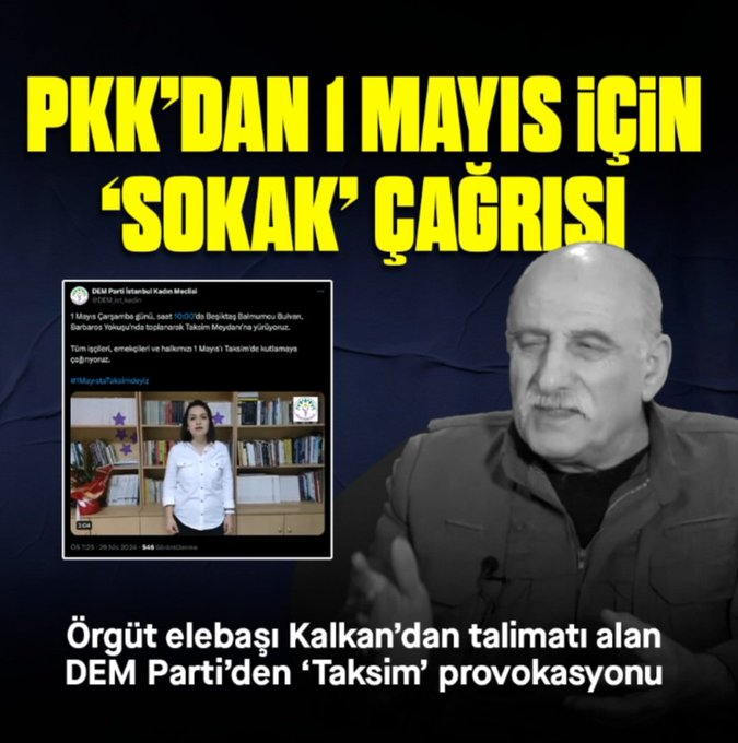 #SORUYORUM 🇹🇷Bugün ortalığı savaş alanına çevirmek isteyenler, anayasanın 34. Maddesini yayınlayıp duruyor. 🇹🇷Madde 34 – Herkes, önceden izin almadan, silahsız ve saldırısız toplantı ve gösteri yürüyüşü düzenleme hakkına sahiptir. 🇹🇷Lakin sen PKK dan emir alır, 1 Mayıs İşçi