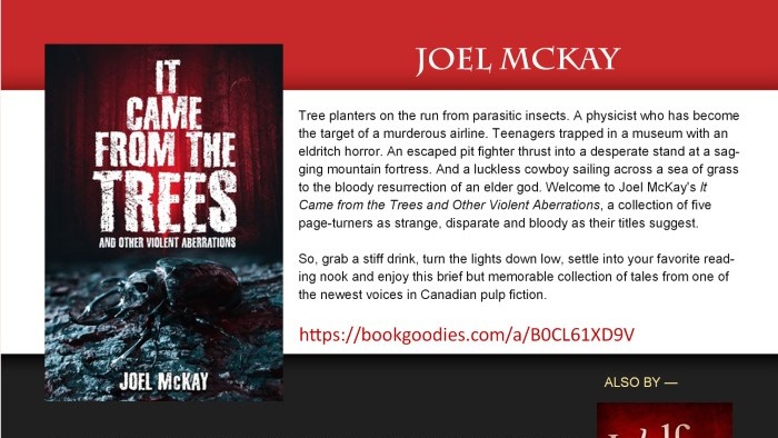 New Release by Joel Mckay -- It came from the trees
bit.ly/3OXJvDX
#book #bookblast #bookpromo #greatread #BYNR #NewRelease