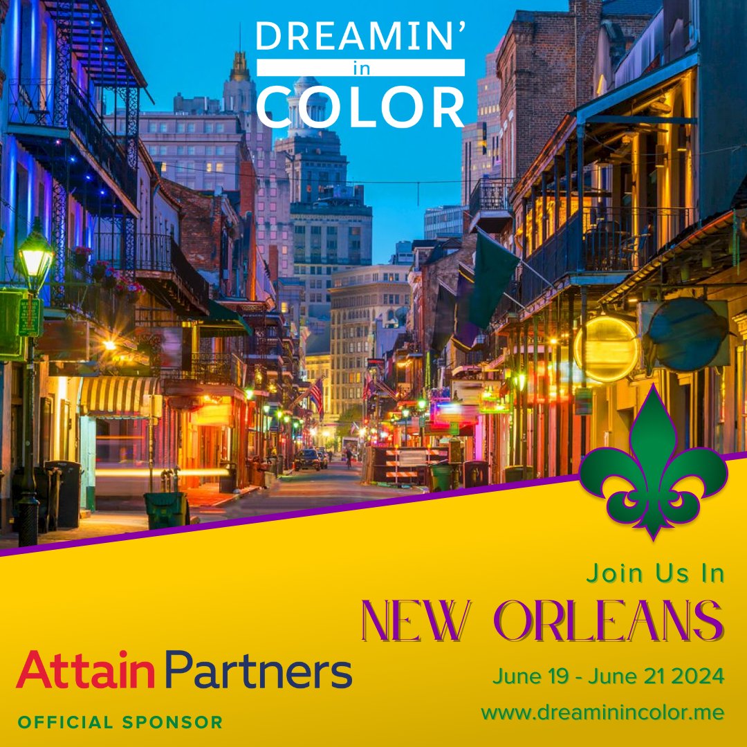 Huge thanks to @attainllc for sponsoring Dreamin' In Color in NOLA! 🎉  Join us & level up your Salesforce skills! 🚀 DreaminInColor.me 
Learn more about Attain at attainpartners.com
#DreaminInColor #Salesforce #NOLA #TechConference