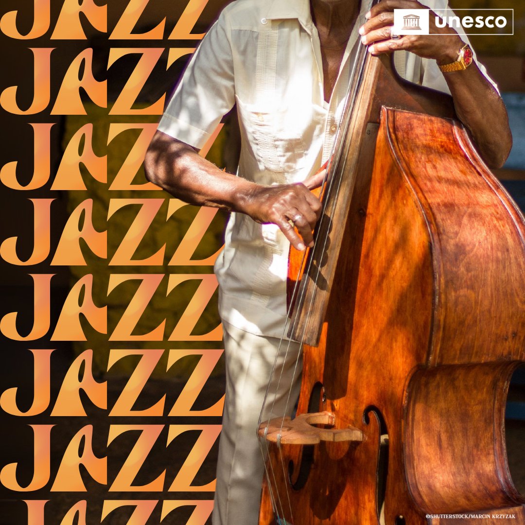 Chaque jour, des millions de personnes de par le monde sont captivées par l'attrait intemporel du jazz. C’est certain, son essence résonne au-delà des frontières. 🎶 Où que vous soyez, ne l'oubliez pas : le jazz est un mode de vie ! 🎷✨ unesco.org/fr/internation… #JournéeDuJazz