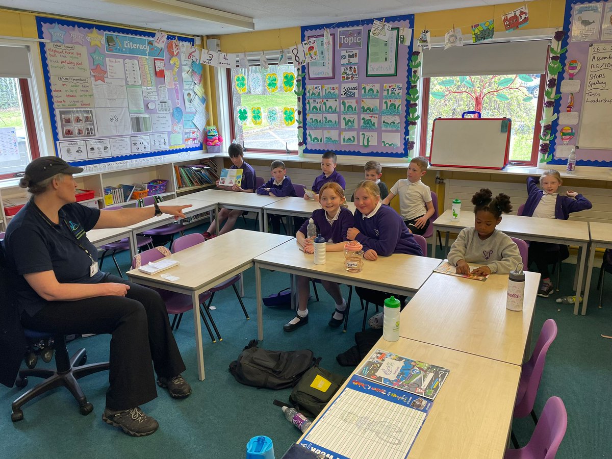 The JRSO group met with Fiona our North Ayrshire Road Safety Technician. They found out more about how we can promote road safety at St Palladius 🚗