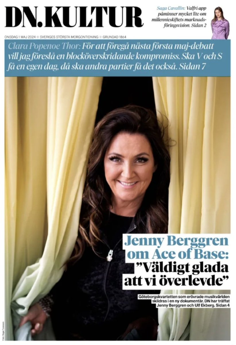 Jenny Berggren om Ace of Base: Väldigt glada att vi överlevde @DNKultur #TomorrowsPapersToday