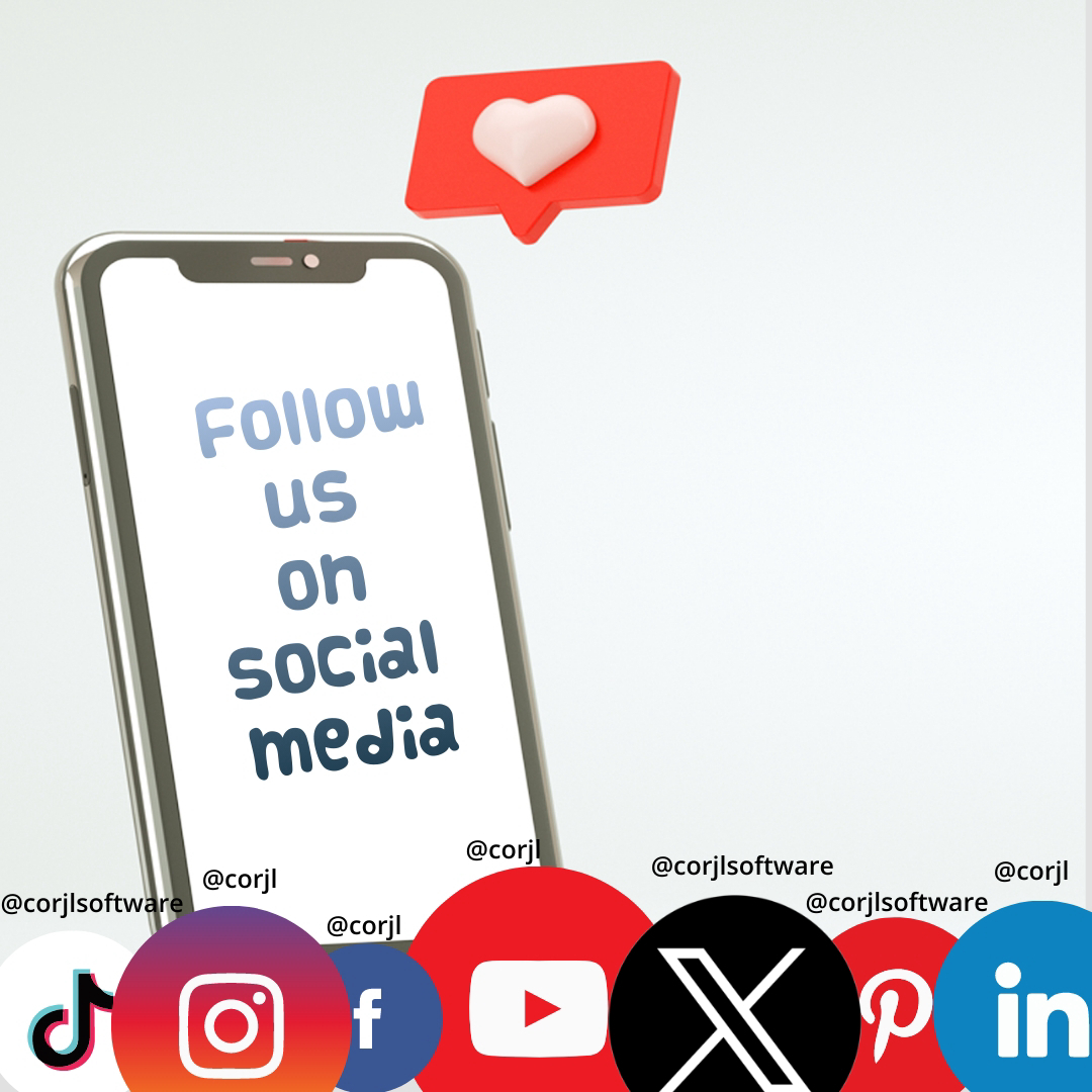 📣Stay connected with us!
📱 Instagram: @ Corjl
🗣️X: @ CorjlSofware
📱TikTok: @ Corjlsoftware
📘 Facebook: /Corjl
🎥 Youtube: @ CORJL
👥 LinkedIn: /Corjl
📌Pinterest: corjlsoftware
📧 Email: Support @ corjl.com