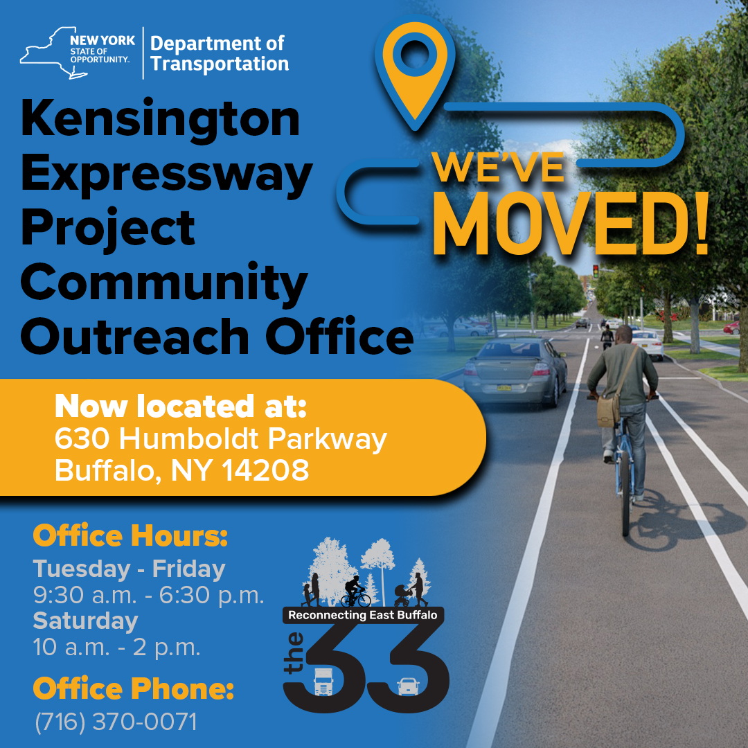 Are you interested in learning more about the upcoming Kensington Expressway project? Stop by or call our Community Outreach Office to get the facts!