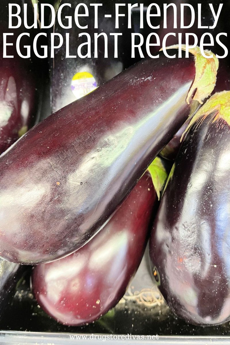 Eggplant is such a great base for a ton of recipes. If you want ideas of how to cook it check out our list of Budget-Friendly Eggplant Recipes here: drugstoredivas.net/budget-friendl…