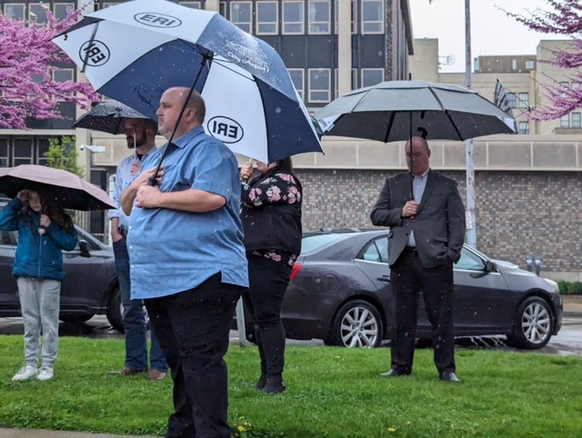 Thank you to everyone for braving the rain this past weekend in Erie for their #WorkersMemorialDay ceremony. What a beautiful ceremony to honor and remember those who are no longer with us and to fortify our fight for the living. #YearOfTheWorker