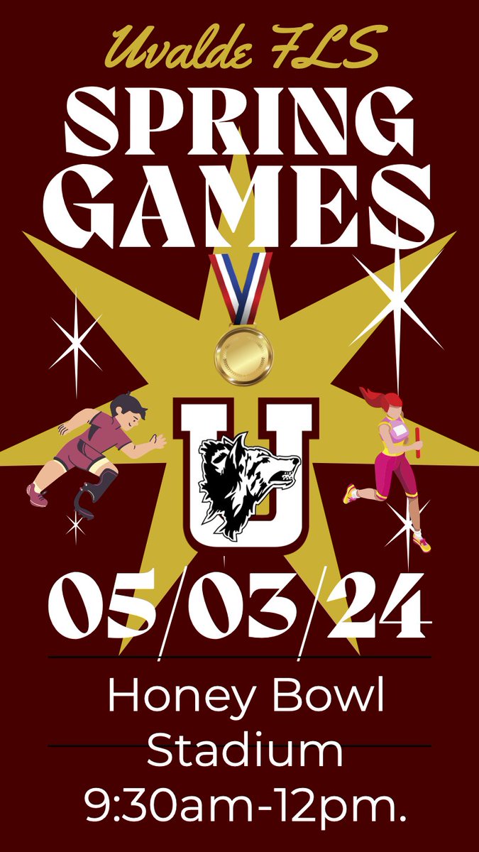 The community is welcome to join us in supporting our students at the FLS Spring Games on May 3rd at the Honey Bowl Stadium from 9:30 am to 12:00 pm.