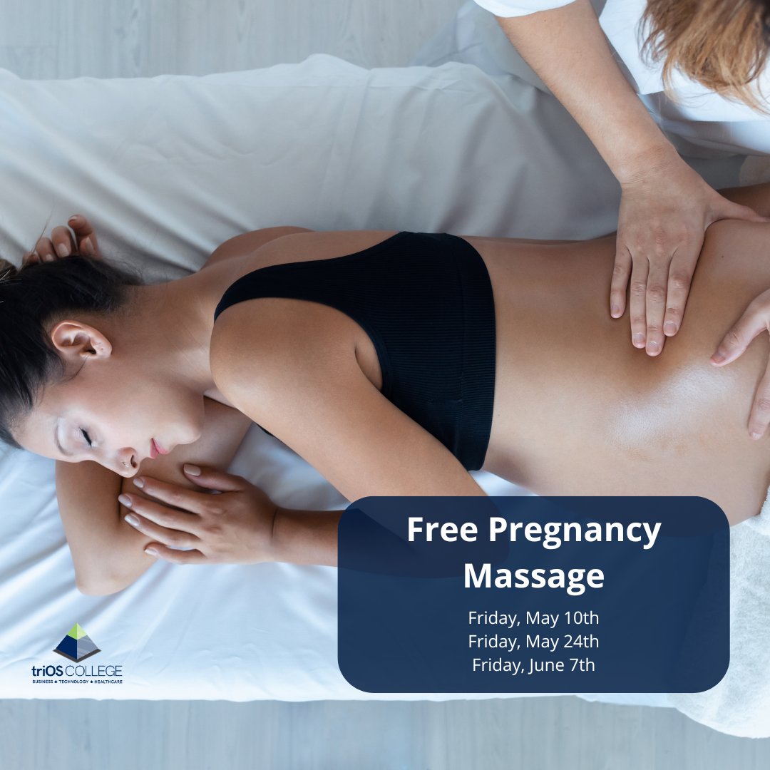 We’re excited to offer free massages to pregnant women and those up to 6 weeks postnatal at our Ottawa campus!

Call 613-820-9934 for clinic times and to book your appointment!

#massage #massagetherapy #healthcare #freemassage #Ottawa #triOSCollege