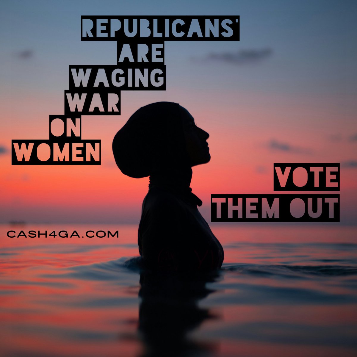 Early voting in GA has begun. Republicans are pushing to strip away women's rights, targeting reproductive health care. It's time to stand up and fight for bodily autonomy and equality for all. #WomensRights #ReproductiveJustice #EqualityForAll Vote blue cash4ga.com