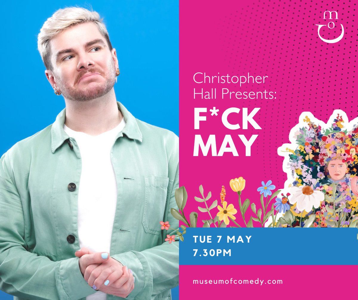 Next Tuesday! The Darling Buds of May have sprouted, but sometimes despite Spring being Sprung, you still wanna shout Fuck This. Come and let Christopher Hall and some funny friends lift your spirits while trying out some new jokes! 🌸 loom.ly/nsRjt3I 🌸