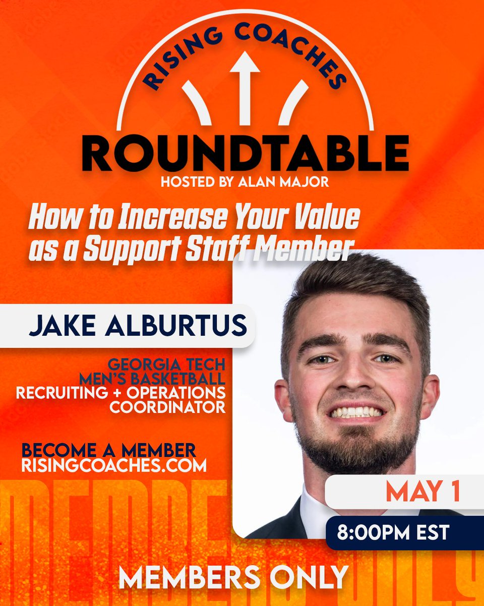 ‼️ TOMORROW ‼️ Learn how to increase your value as a support staff member from Georgia Tech's @JacobAlburtus. Become a member to attend our weekly roundtables: hubs.li/Q02vwqCG0