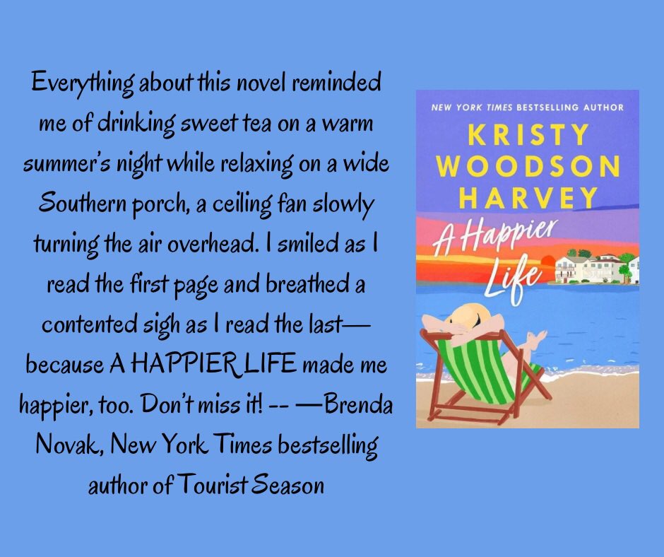 Thanks Brenda Novak for this amazing blurb for A Happier Life!