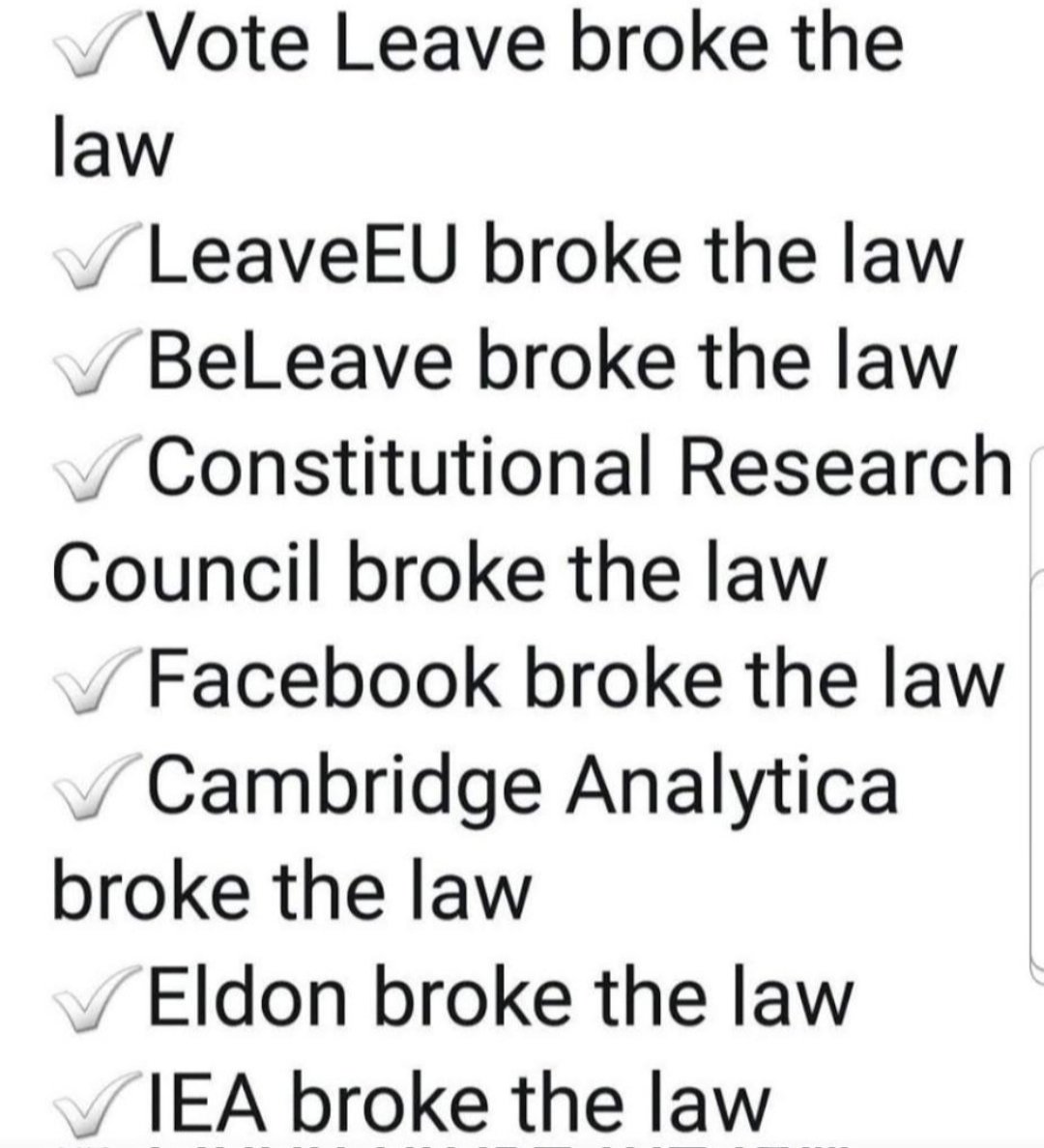 @KymYSmith @bernie_ran3443 Can't trust the electoral commission to run a lawful vote either. #Brexit proved that despite *every* 'leave' outfit breaking the law, it still just slid through without a whimper.