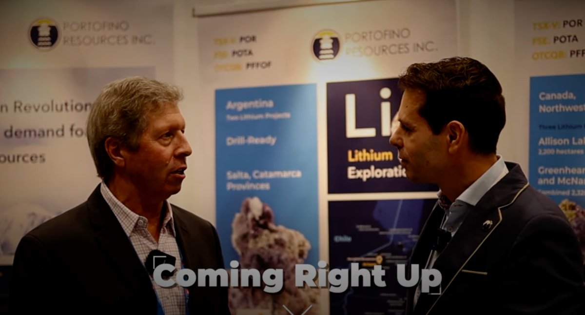 Our last video from the PDAC 2024 Toronto - Team has been working hard editing producing 49 clips. Thank you

youtu.be/GFSyDU2elv0

Talking with the CEO of Portofino About the Lithium Market and Why it Matters that They are Located in Argentina, Enjoy!

$POR #lithium