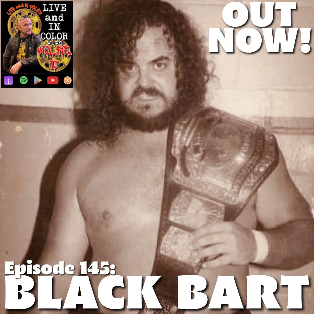 OUT NOW! Black Bart! We’re talking World Class, Iron Claw, Dirty White Boy’s cooking, WWF, WCW and whether or not the Desperados ever found Stan Hansen! Enjoy! podcasts.apple.com/us/podcast/liv… youtu.be/sZSu3JZFIns?si… open.spotify.com/episode/3pudxa… podcasters.spotify.com/pod/show/wolfi…