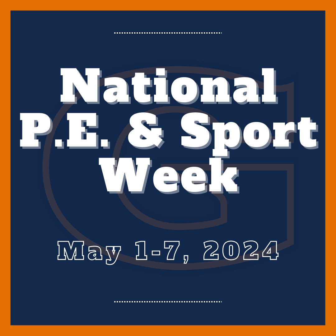 CELEBRATE: It's National P.E. &amp; Sport Week! 🎉🎉 Thank you to all of our health and physical education teachers! 🎉🎉 Physical health/education are as important as academics... and we are eager to applaud how they help our students receive a full, well-rounded and rich education.