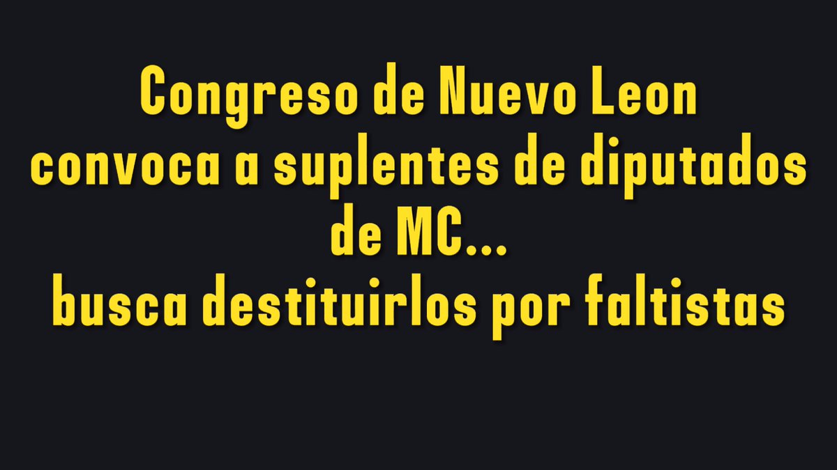 🔴⚡️#ULTIMAHORA Va @CongresoNL por los diputados de @MovCiudadanoNL que no asisten a sesiones desde el mes de febrero. Hoy se aprobó llamar a los suplentes para tomarles protesta y se pidió al @ieepcnlmx que designe a los sustitutos de los plurinominales.