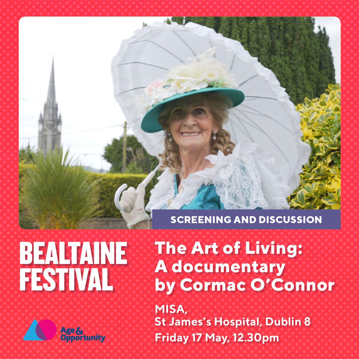 The #BealtaineFestival24 returns to MISA @stjamesdublin A special documentary 📽 'Art of Living' by Cormac O'Connor with a panel discussion 🔉17.05.24 #CreativeLifeMISA are thrilled to collaborate #ArtsCorkCoCo, @BealtaineFest @smart_d8 #PublicEvent: ⬇️ eventbrite.ie/e/documentary-…