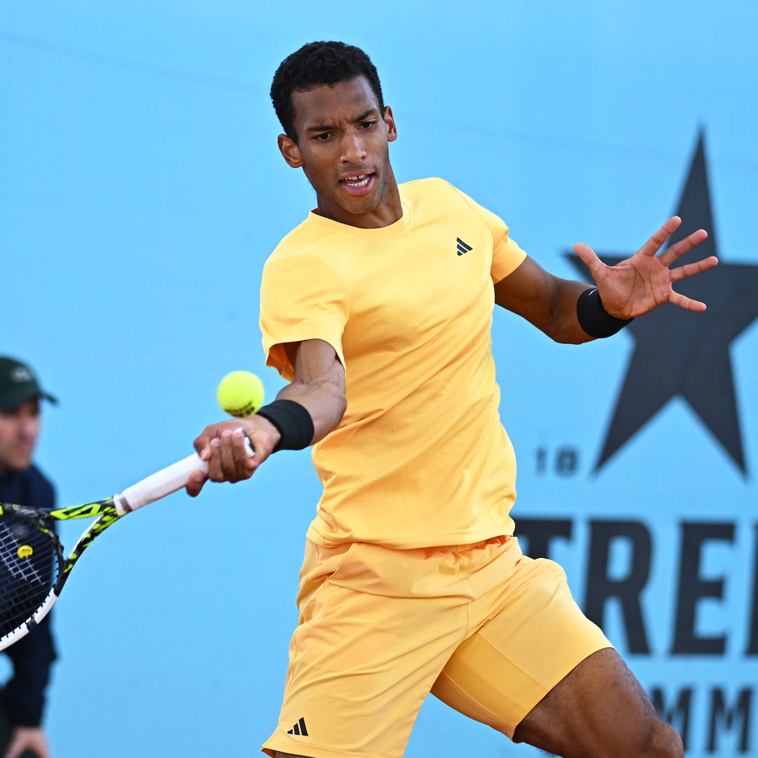 Magic in Madrid ✨ @felixtennis takes out No. 5 seed Ruud 6-4 7-5 to reach the QFs! #MubadalaCitiDCOpen