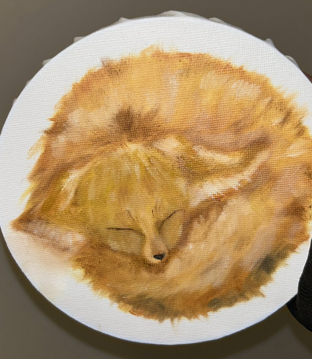 #フェネックギツネ #oilpainting #fox #fennecfox