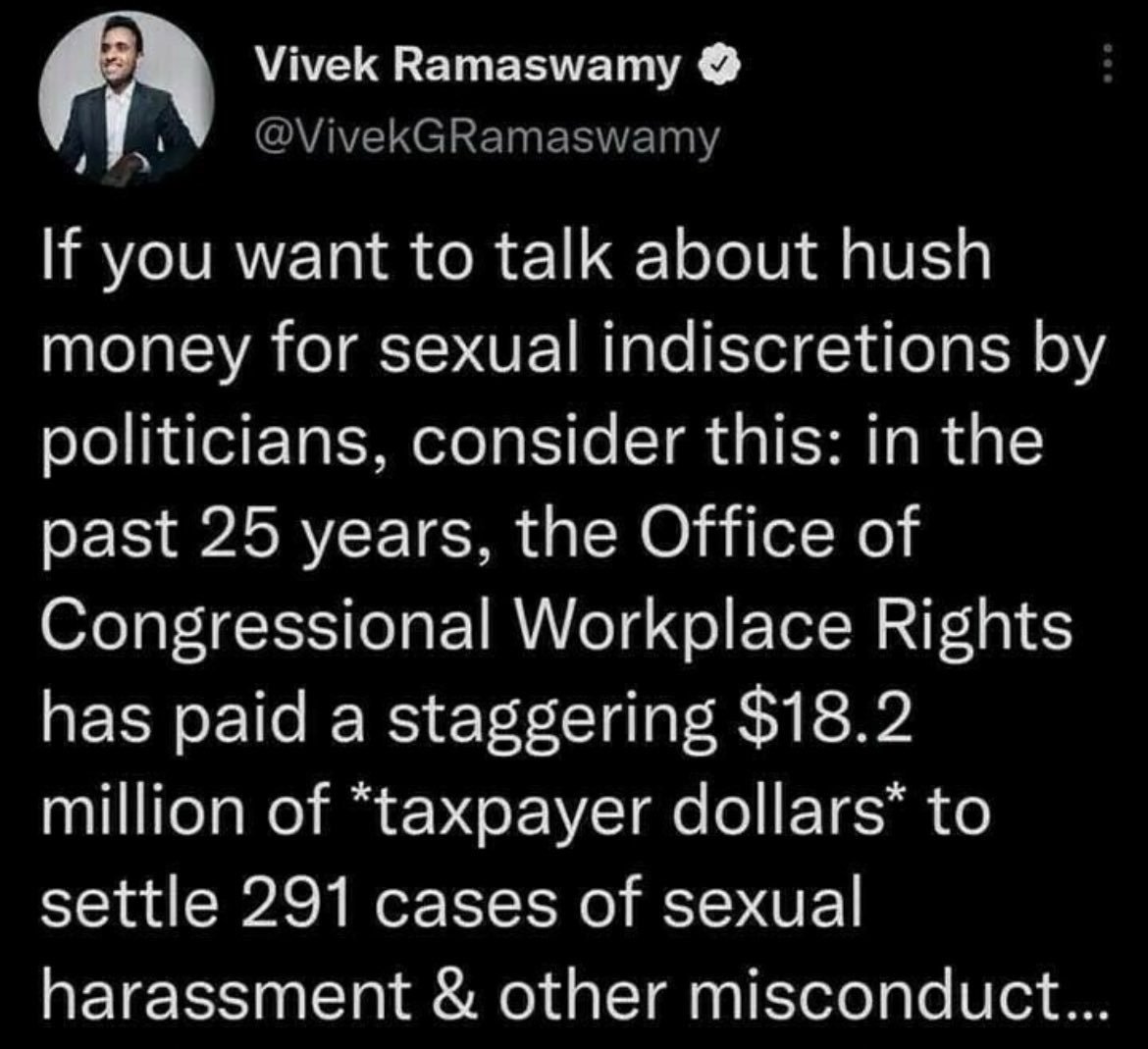 As Trump sits in courtroom for days for fake crimes, smeared for years, Biden, Schiff, Pence, DeSantis, Nadler, Pelosi, Lieu, Swalwell and others allegedly did pay millions to 'Hush 300 govt employees' from the 'Hush Sex Funds', likely Biden's idea, yet we have the right to know…