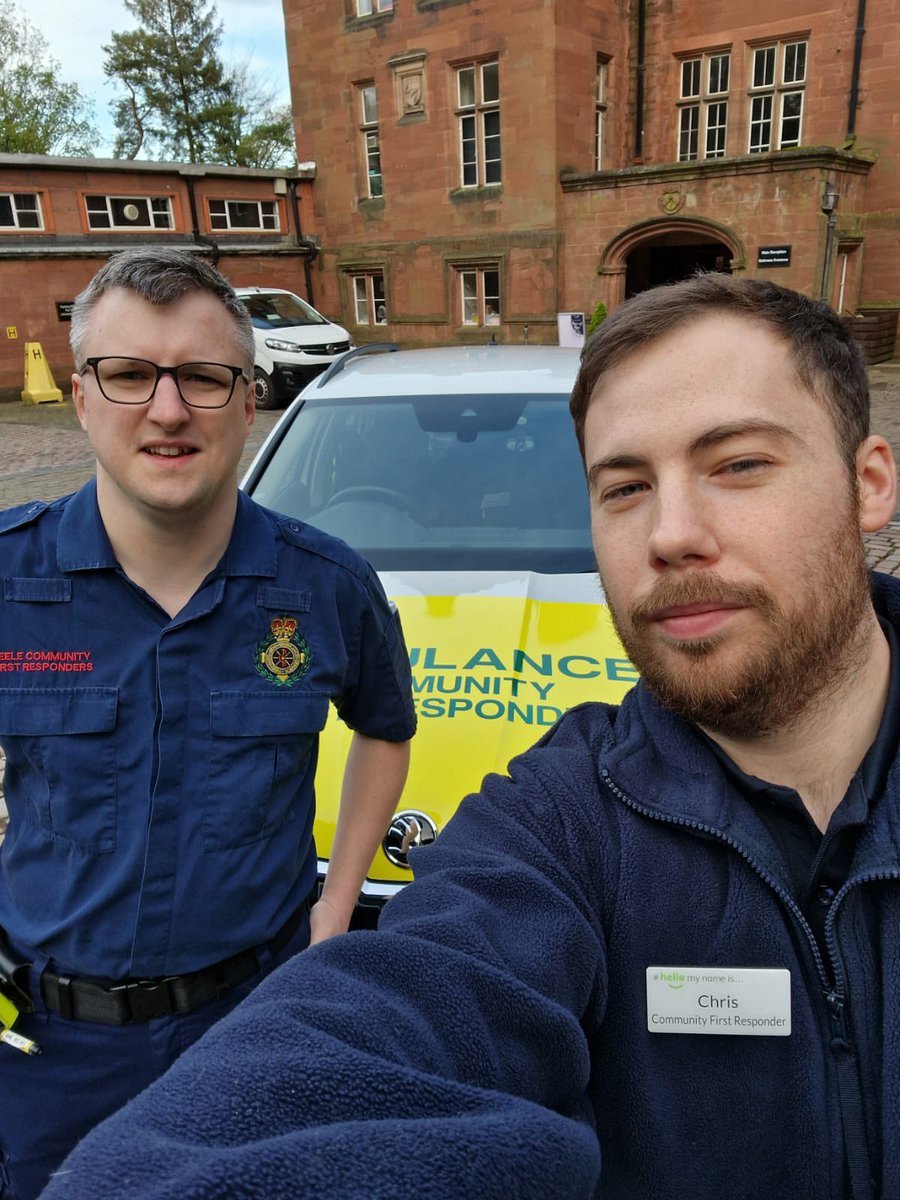 Tonight we’ve got Chris and Richard booked on as part of the <a href="/KeeleUniversity/">Keele University 🐿️</a> anniversary celebrations giving staff and extra day off to volunteer 🚑