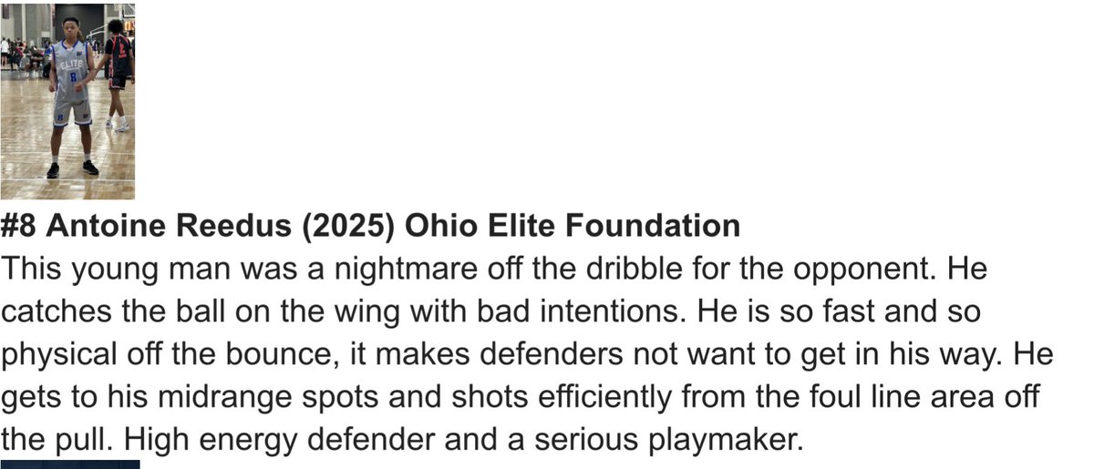 Antwain had an explosive weekend.
Game 4 to be exact leading the team with 21 points and a victory. Antwain got downhill at ease, with the game on the line he ended up at the free throw line to complete the And-1 for the icing on the cake. Great first Session.  <a href="/ihooptwain/">Antwain Reedus</a>