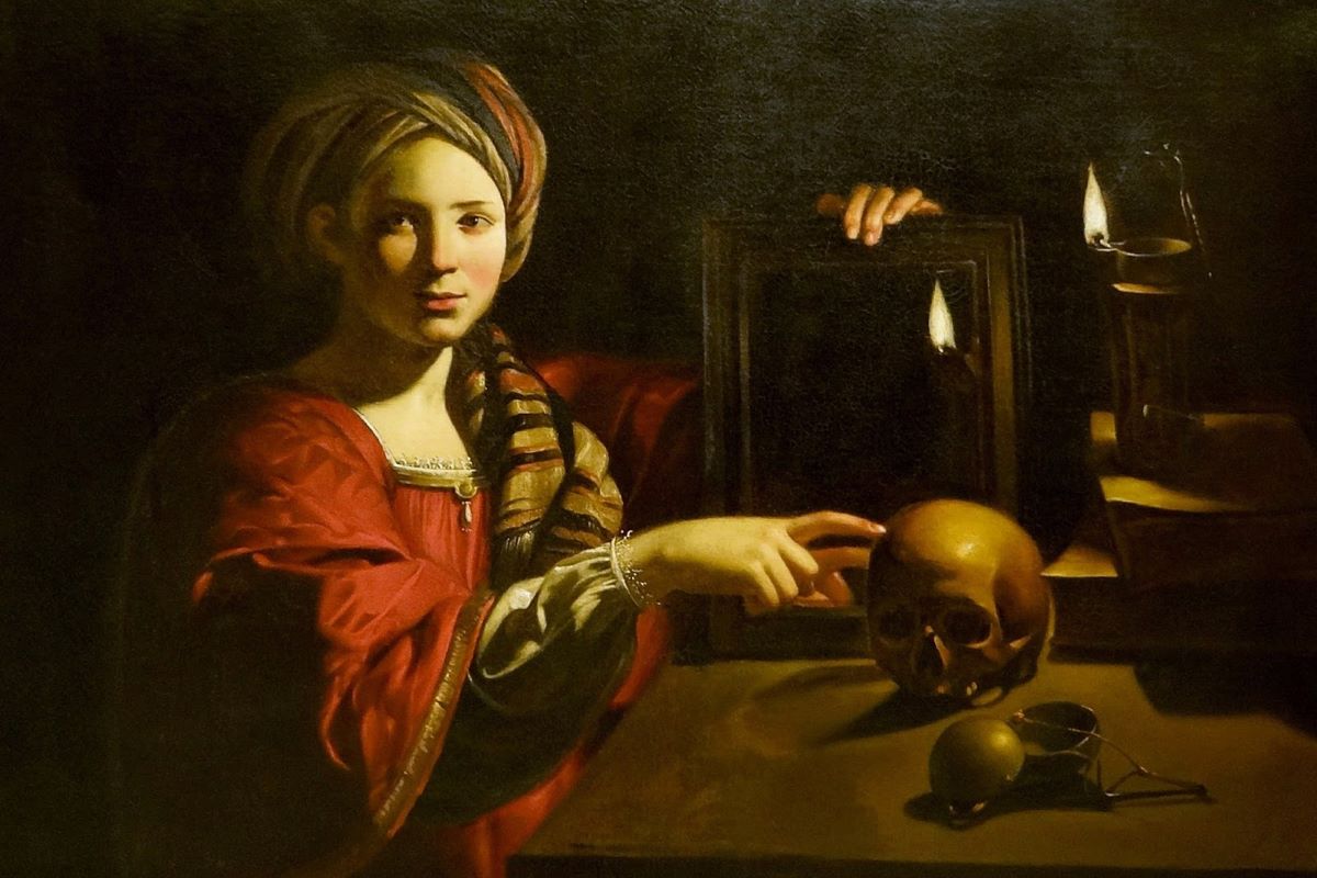 When in Rome...ART EXHIBITIONS ________ Still about: in PALAZZO BARBERINI - in addition to the TEMPORARY exhibition 'NEW AMERICAN REALISM ' Until 14 July - the PERMANENT COLLECTION OF THE MASTERS OF THE 1600s 3/3 PERMANENT COLLECTION - Candlelight master ' Vanitas' 1630