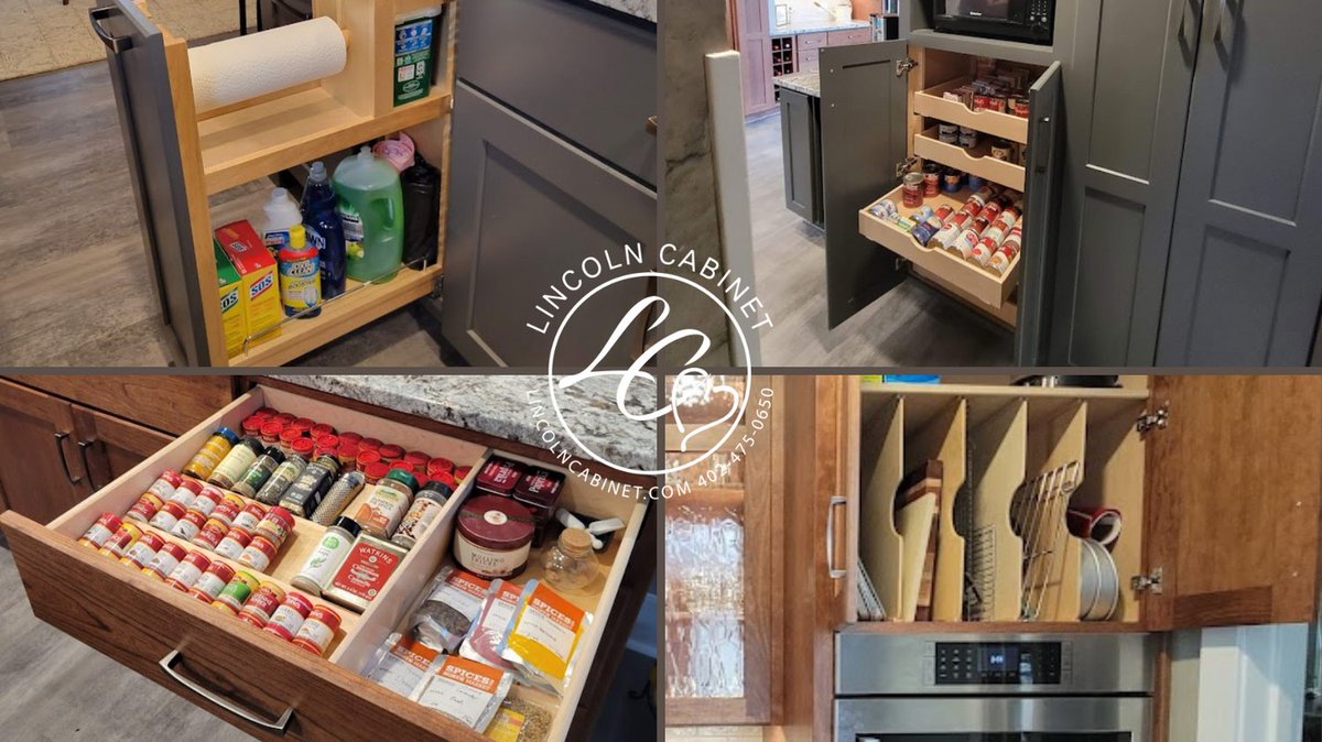 Discover hidden treasures beneath the beauty of our kitchen cabinets. It's not just about looks; our cabinets boast ingenious storage solutions. Elevate your space with our seamless blend of beauty and utility. 

#LincolnCabinet #Organization #InteriorDesign