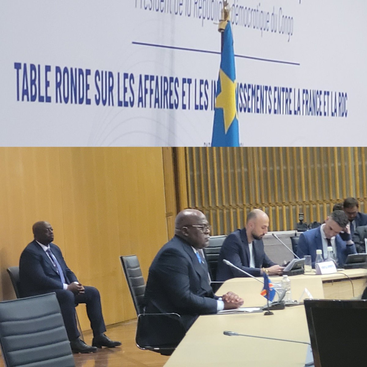 Lors de la table ronde organisée mardi 30/4 à #Bercy (#Paris), le président #congolais Félix #Tshisekedi a confirmé l'implication de la #France dans le projet du #Grand_Inga. Paris bénéficiera alors de l'accompagnement de la #Banquemondiale promis par son patron reçu par #Macron…