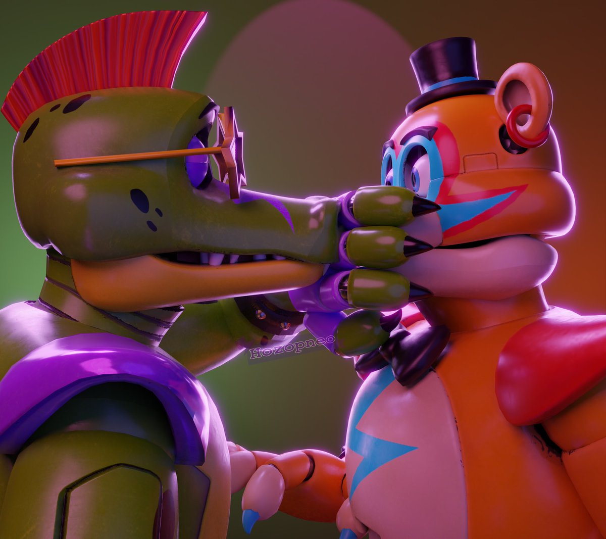 🐊:'Let's kiss but no homo though'

(Yipe a Monteddy render :3)

#Fnaf #Fnafsb #GlamrockFreddy #MontgomeryGator #Monteddy