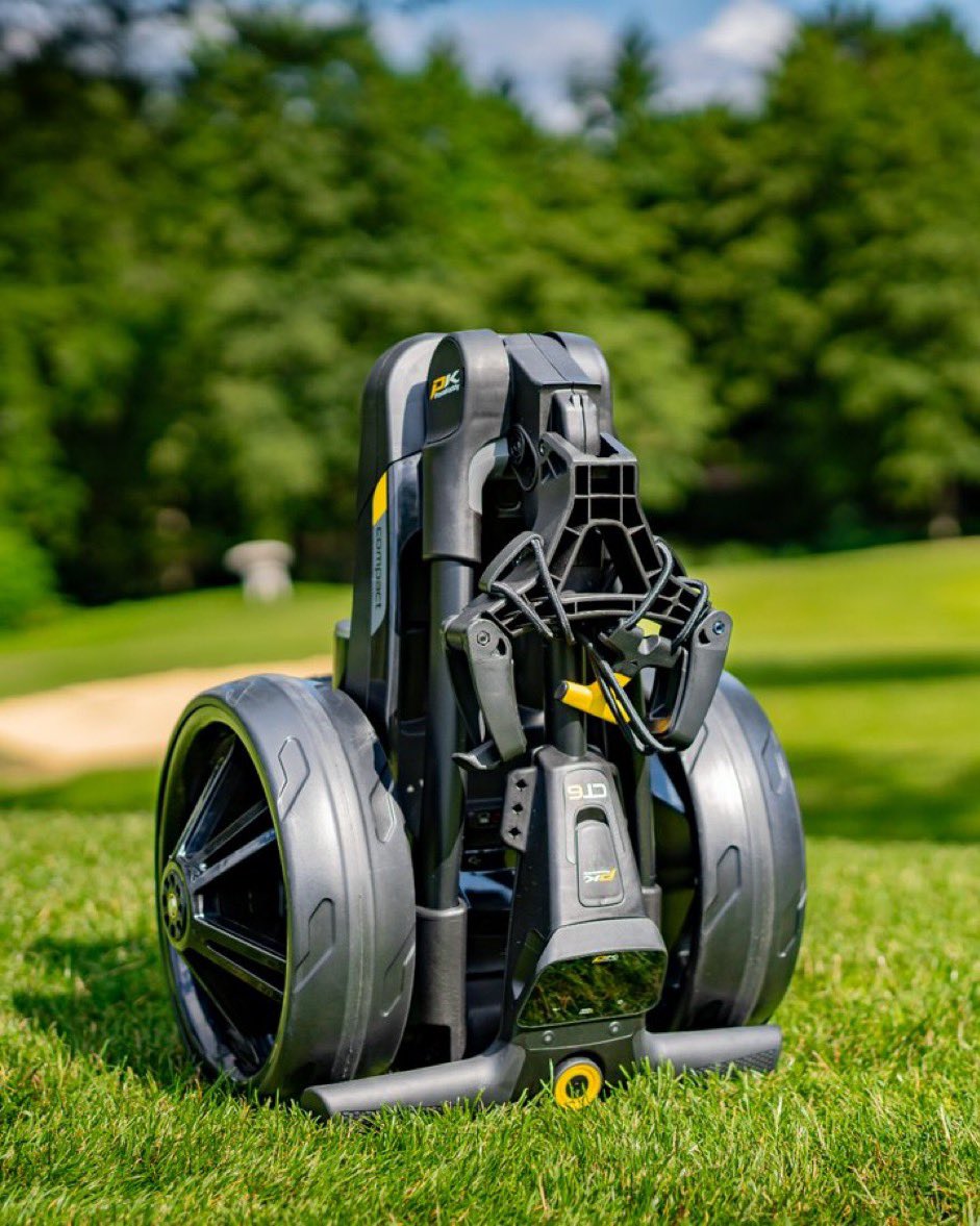 Powakaddy CT6 trolley back in stock here @WragBarn If you need a small folding electric golf trolley then look no further than the CT range from Powakaddy. Take a look here and watch the transformation unfold! 

#powakaddy #ct6 #golftrolley #golf #golfmobility #foldability