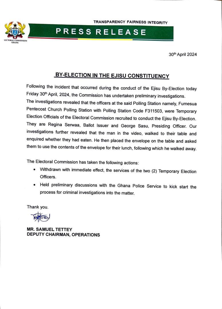 Honestly, I am highly impressed with the way the EC has run a very successful proactive PR strategy around this issue. Let the chips fall where they may. Ghana 🇬🇭 first🙏🙏🙏