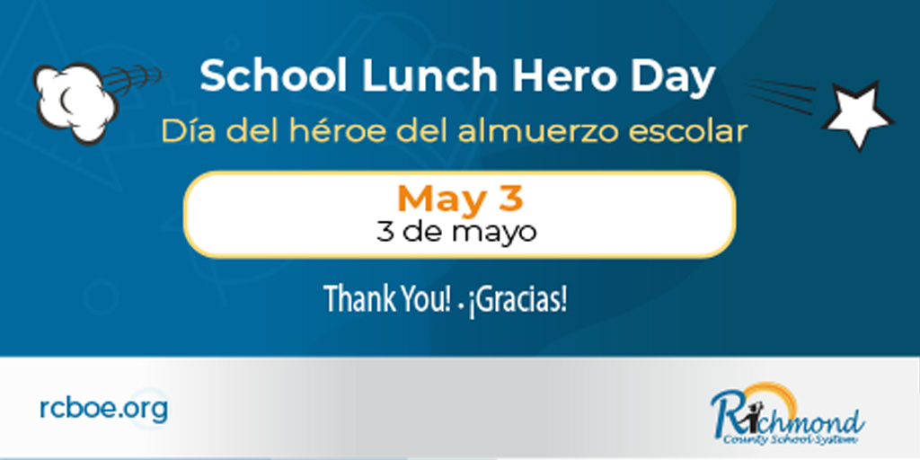 Since 2013, School Lunch Hero Day has recognized our school nutrition professionals and their hard work to fuel our students every day. Our School Nutrition Staff Are Heroes Every Day! #SchoolLunchHeroDay