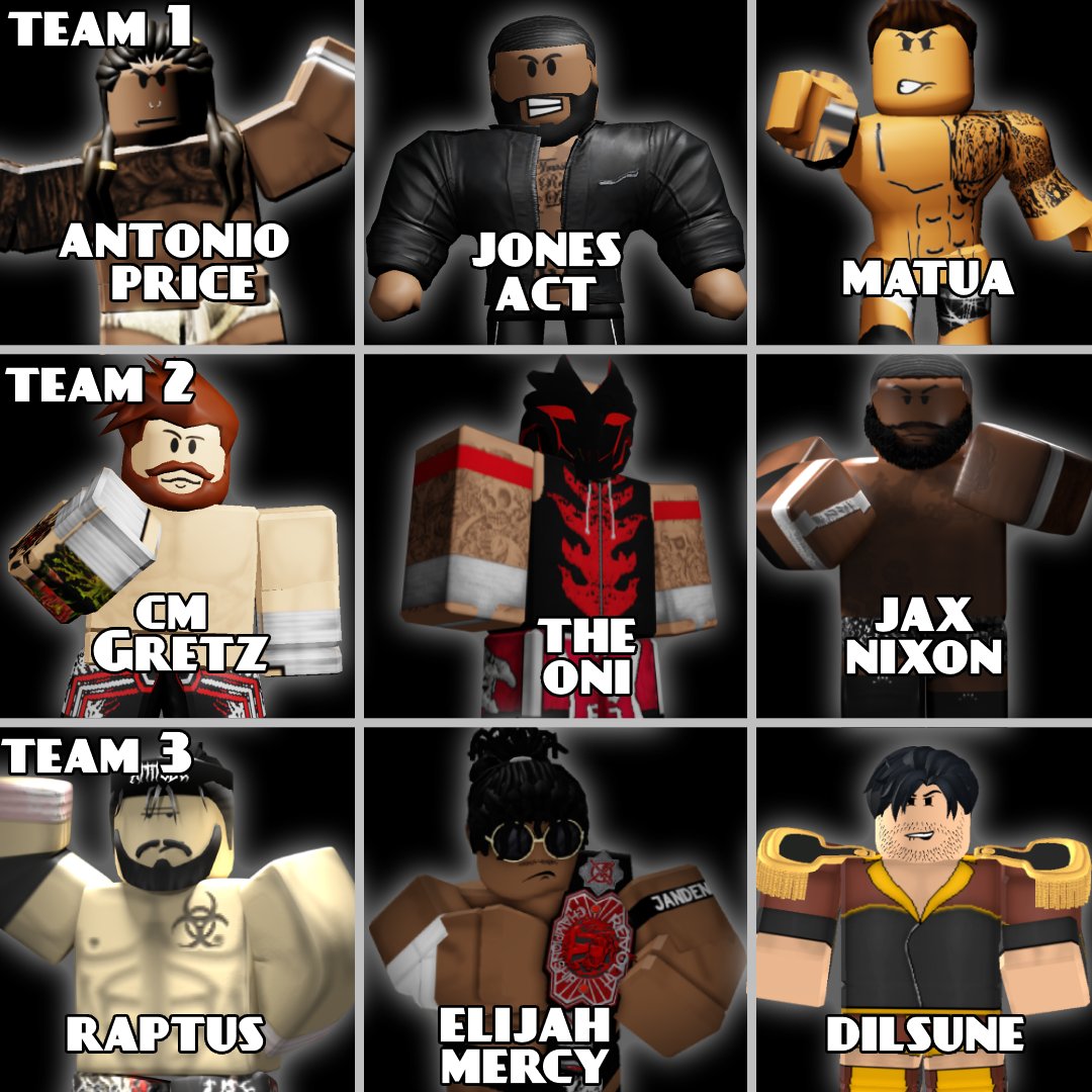 Which team is your favorite? Team 1 , 2 , or 3 ?? COMMENT BELOW #ReviveRW #Revive #AntonioPrice #Raptus #matua #roblox #ElijahMercy