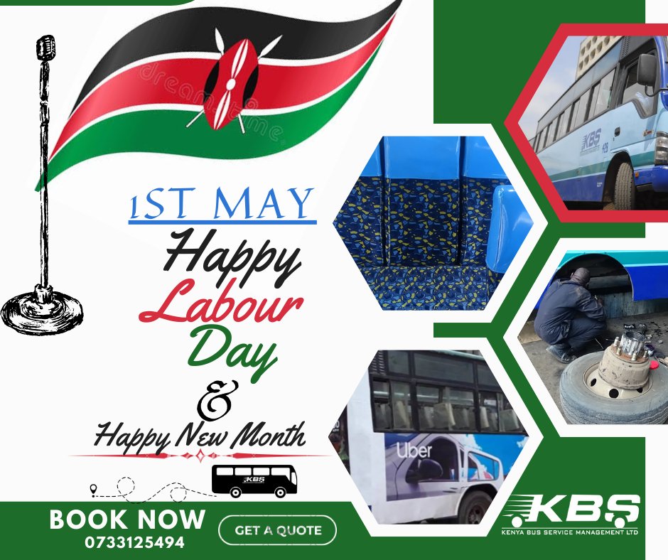 Happy Labour Day from #KBS Management!
#PublicTransportKe #Franchise #CommuterServices #SchoolTransport #CorporateTransport #OOH