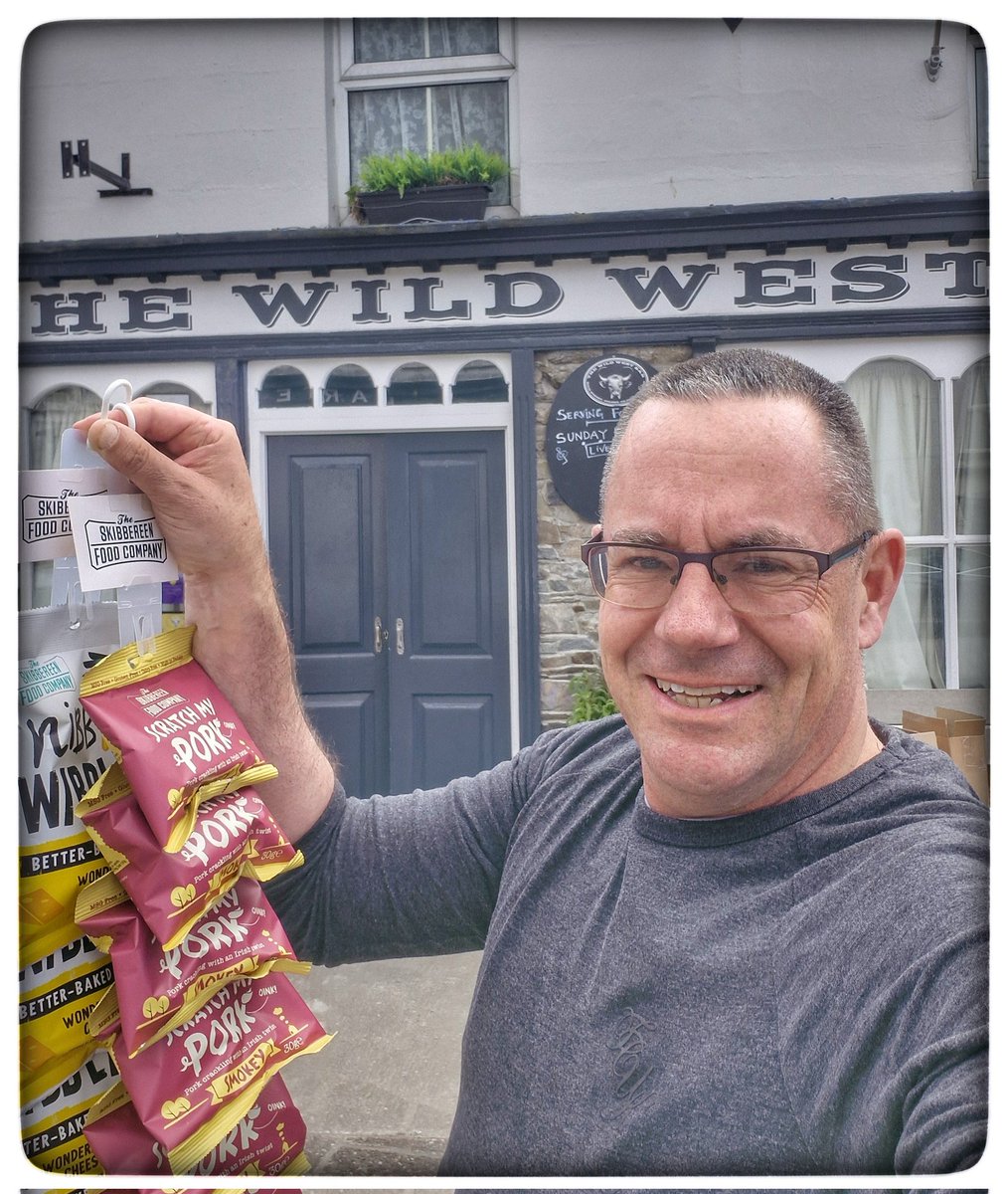 **In Goleen In A Spaghetti Western** Thank you so much to the team at @TheWildWestBar for stocking Scratch My Pork & Nibbly Wibbly's. 🐽 🌽 Yet again, thank you to the local support. @corkfoodie @SouthoftheN71 @theskibeagle @TourismHospDept @WhatsOnWestCork @SouthernStarIRL
