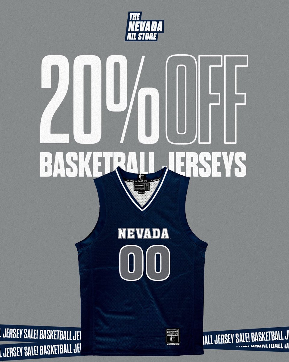 Don’t miss out on repping your team in style, with 20% off Nevada basketball jerseys! 🏀 Discount is automatically applied in checkout! shop Now: nil.store/collections/ne… #Nevada #Basketball #Jerseys #DealAlert 🎉 #NevadaNILStore