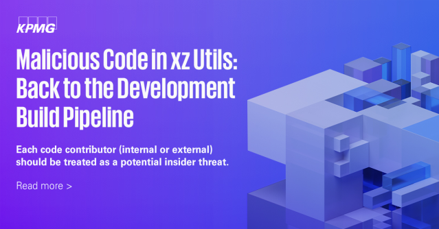 Malicious Code in xz Utils: Back to the Development Build Pipeline bit.ly/3JCPWJE