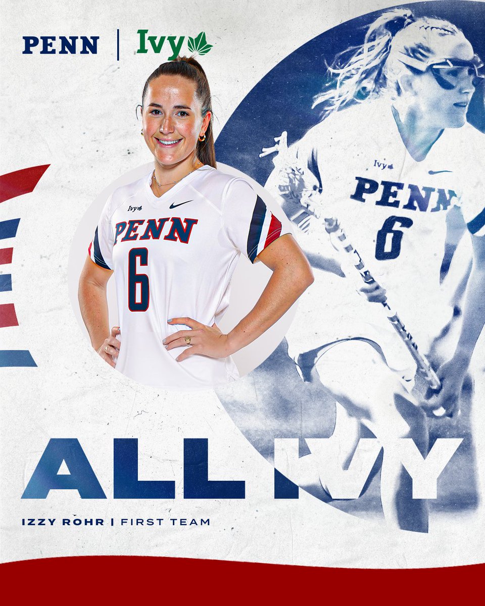 Not surprisingly, IZZY also was a UNANIMOUS first-team All-Ivy selection for the second straight season. The anchor of our standout defensive unit, no surprise to see this!

#EarnEverything | #ILPL | #FightOnPenn