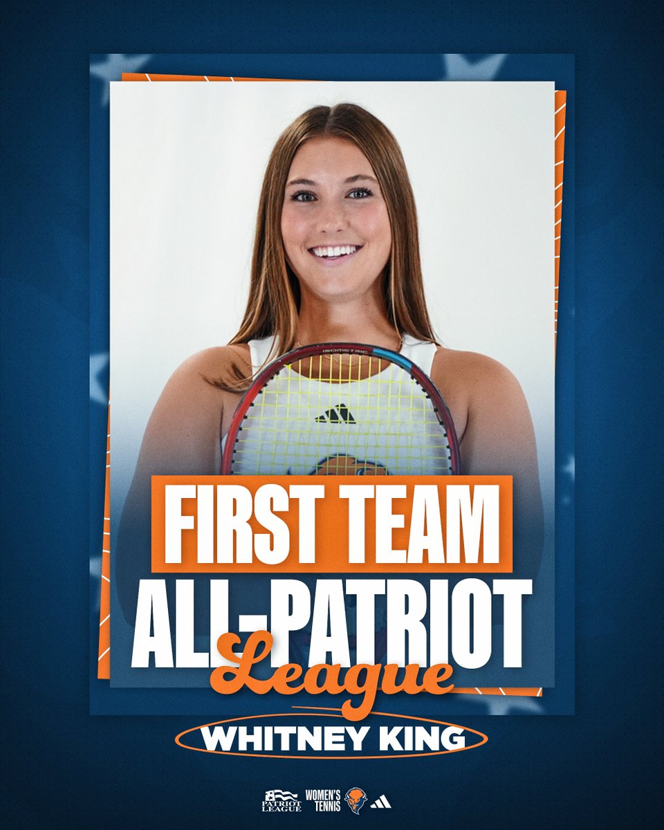 Congrats to First Team All-Patriot League selection Whitney King! King becomes the eighth Bison women's tennis player to earn First Team All-League honors twice! #rayBucknell 🦬🎾 📰 tinyurl.com/mr486p7f
