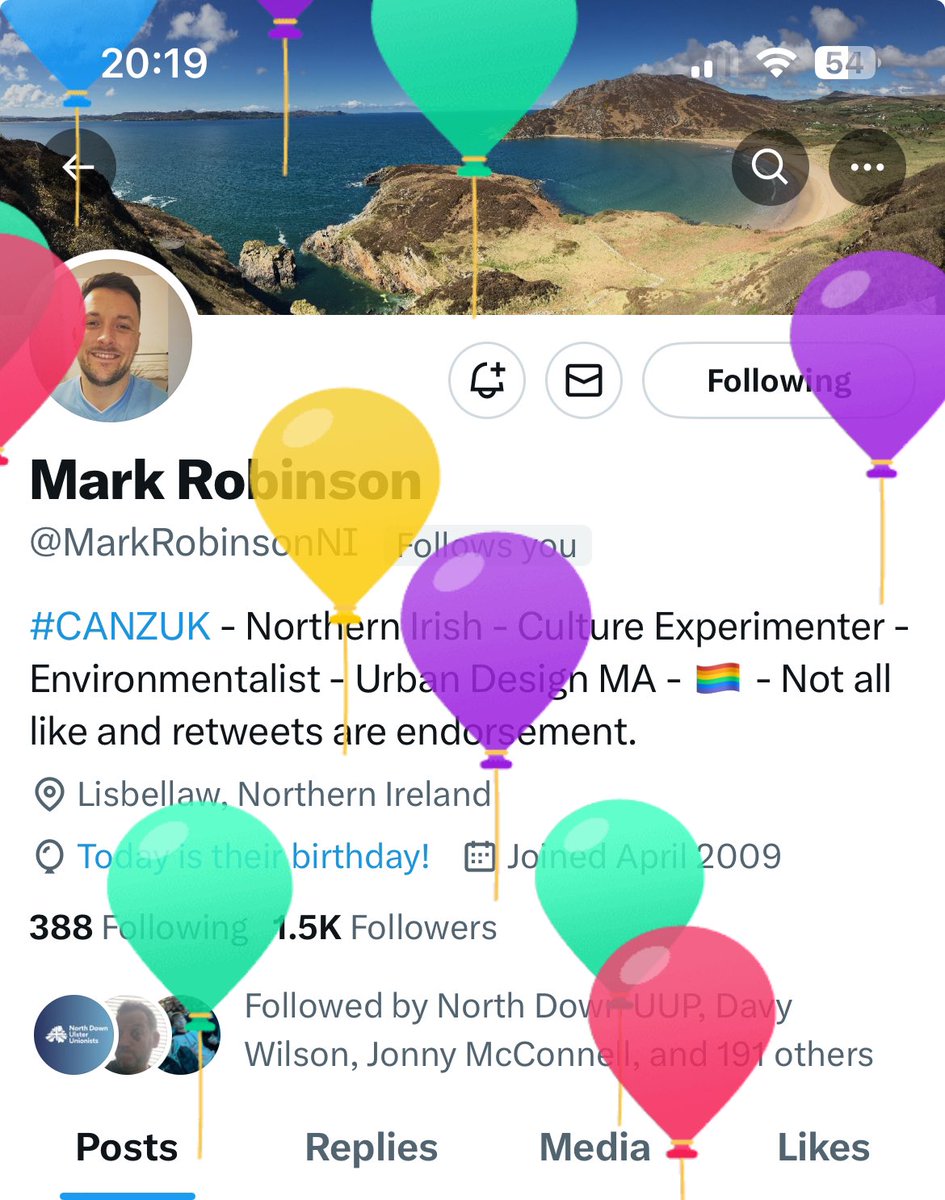 Just notice it’s your birthday today @MarkRobinsonNI - happy birthday 🥳 🎂