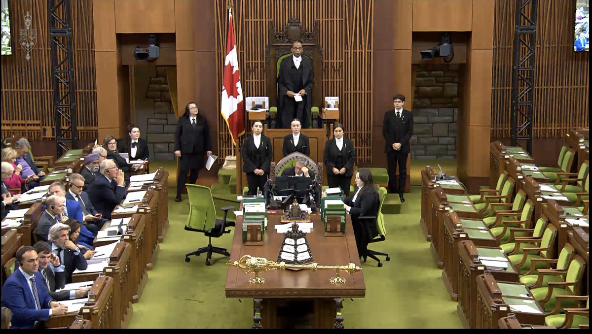 Very interesting, even just visually, to see Question Period today after the Opposition departed (its Leader having been ordered to withdraw by the Speaker). The Speaker described the situation as “exceptional” (Paging QP scholar @ruxandrasrbn)