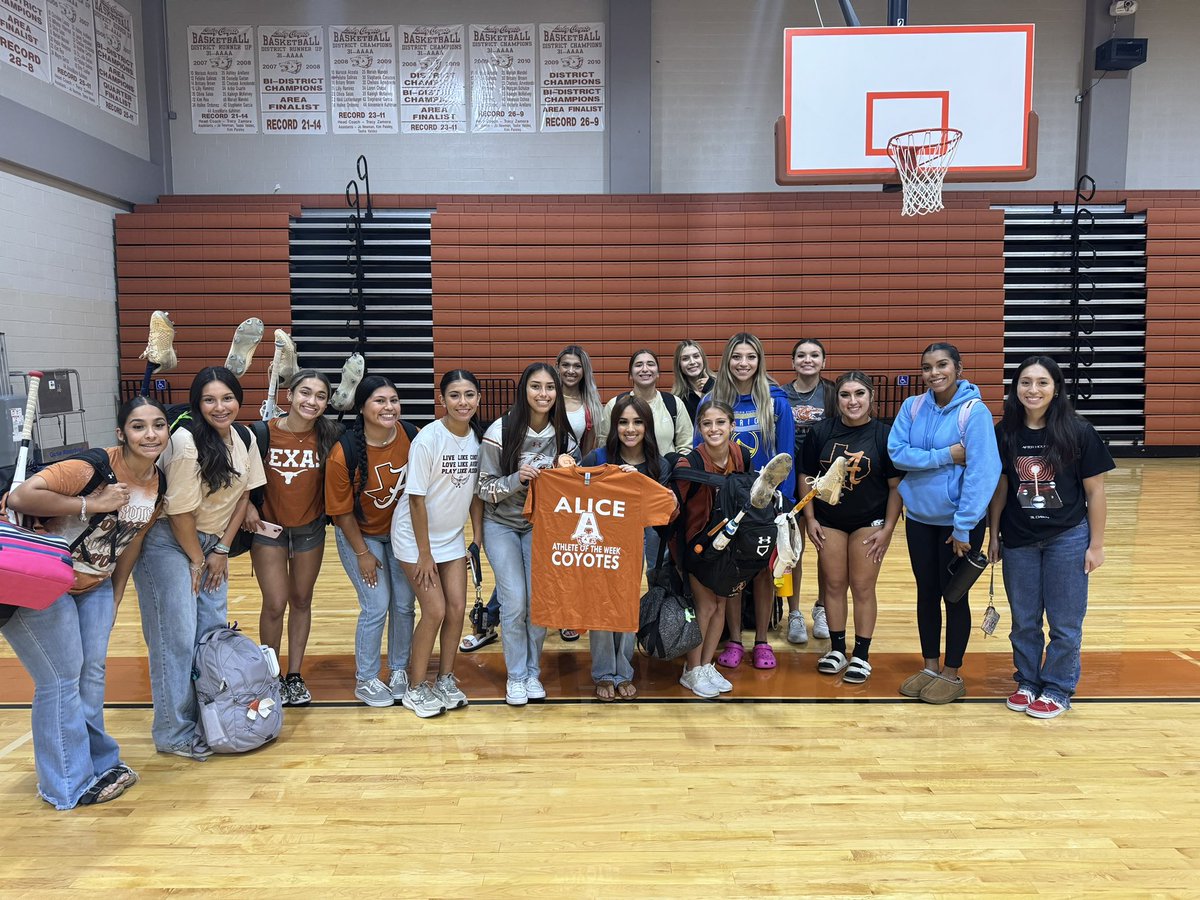 Congratulations to our Female HS Athlete of the Week, Lady Coyote Softball.
These young ladies fought through the adversity of being down and showed their true Lady Coyote heart with a walk-off win to earn a Big-District Championship! 
We are proud of you and good luck at Area.