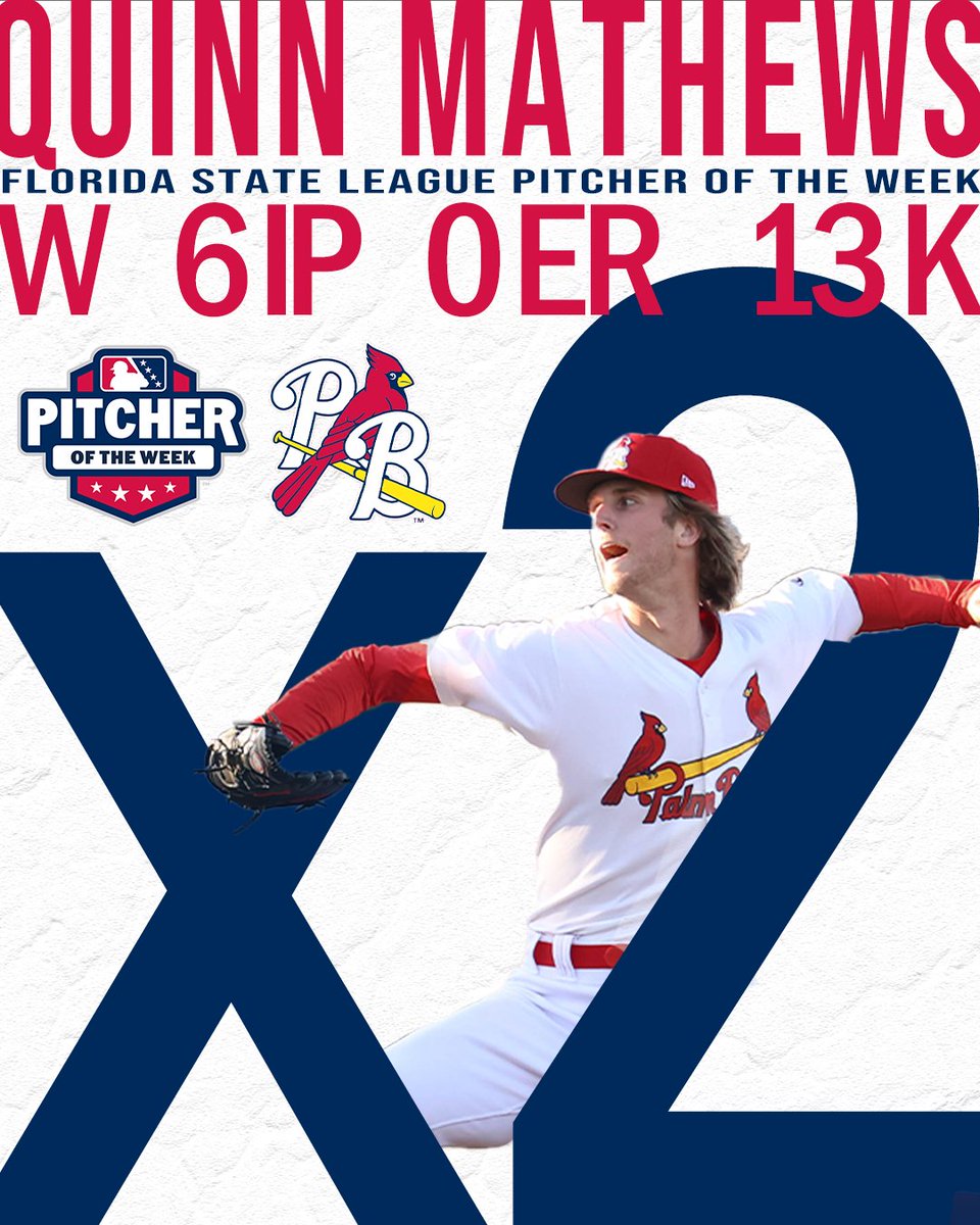 Quinn Mathews is dealing. We are 3 weeks into the FSL and the @stanfordbsb product has been named Pitcher of the Week twice! We are so proud of our #BeachBird